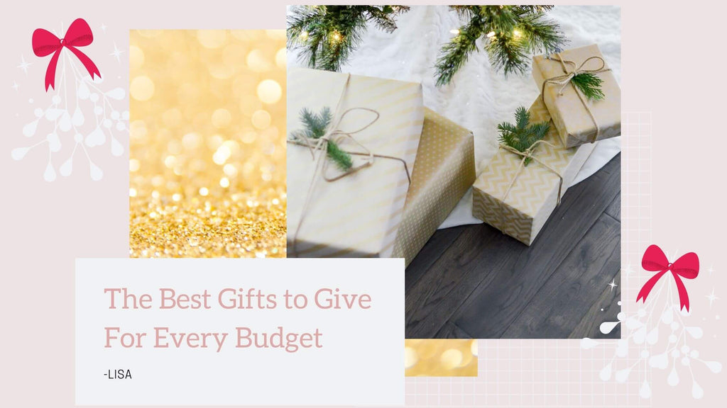 Pictured is a selection of gifts stored underneath the Christmas tree, and the caption "The Best Gifts to Give For Every Budget"