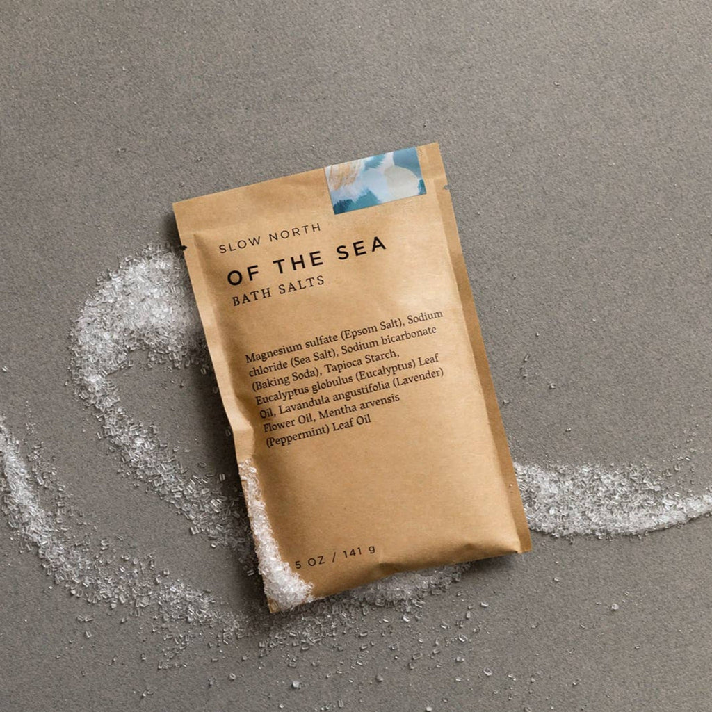 Open up your airflow and breathing passageways with Of the Sea, infused with eucalyptus, and other complex salts and essential oils for a healing experience. 